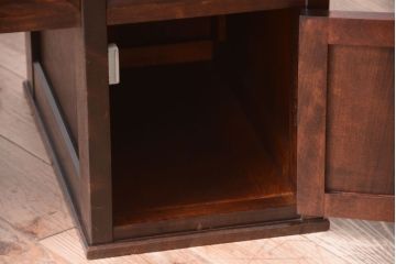 中古　北海道民芸家具　シックな文机(定価約15万円)