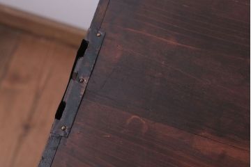 アンティーク家具　和製アンティーク　シンプルな古い木製の箪笥ローボード(衣装箪笥)(2)