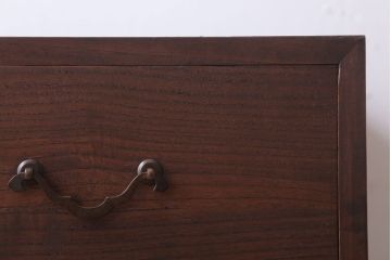 アンティーク家具　和製アンティーク　シンプルな古い木製の箪笥ローボード(衣装箪笥)(2)