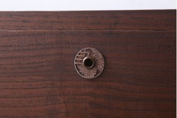 アンティーク家具　和製アンティーク　シンプルな古い木製の箪笥ローボード(衣装箪笥)(2)