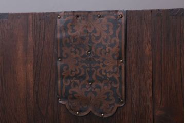 アンティーク家具　和製アンティーク　シンプルな古い木製の箪笥ローボード(衣装箪笥)(2)