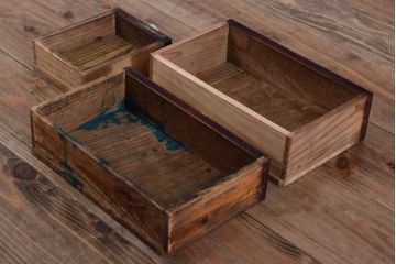 アンティーク雑貨　和製アンティーク　古い木の裁縫箱(小引き出し)