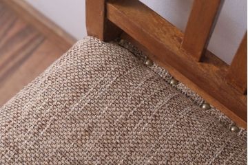 レトロ家具　和製アンティーク　ナラ材製のレトロなシンプルチェア