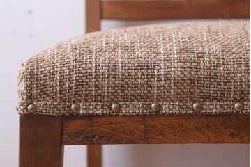 レトロ家具　和製アンティーク　ナラ材製のレトロなシンプルチェア