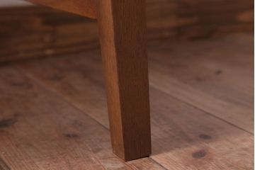 レトロ家具　和製アンティーク　ナラ材製のレトロなシンプルチェア