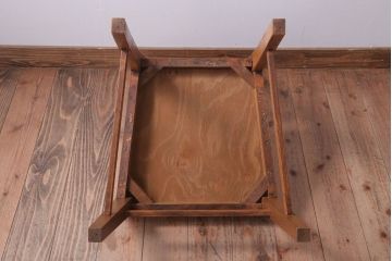 レトロ家具　和製アンティーク　ナラ材製のレトロなシンプルチェア