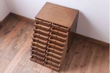 レトロ家具　昭和レトロ　ネームプレート付き!アンティーク小引き出し