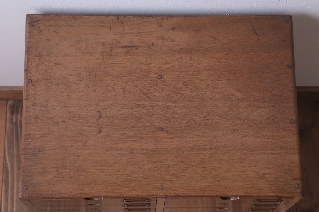 レトロ家具　昭和レトロ　ネームプレート付き!アンティーク小引き出し