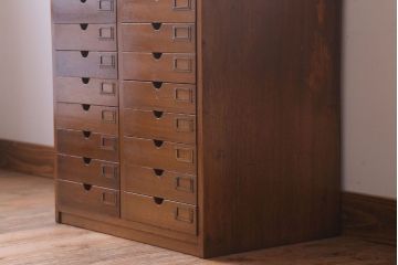 レトロ家具　昭和レトロ　ネームプレート付き!アンティーク小引き出し