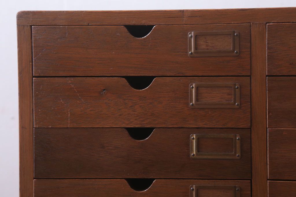 レトロ家具　昭和レトロ　ネームプレート付き!アンティーク小引き出し