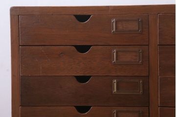 レトロ家具　昭和レトロ　ネームプレート付き!アンティーク小引き出し