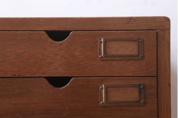 レトロ家具　昭和レトロ　ネームプレート付き!アンティーク小引き出し