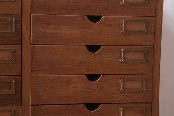 レトロ家具　昭和レトロ　ネームプレート付き!アンティーク小引き出し
