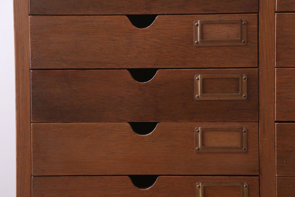 レトロ家具　昭和レトロ　ネームプレート付き!アンティーク小引き出し