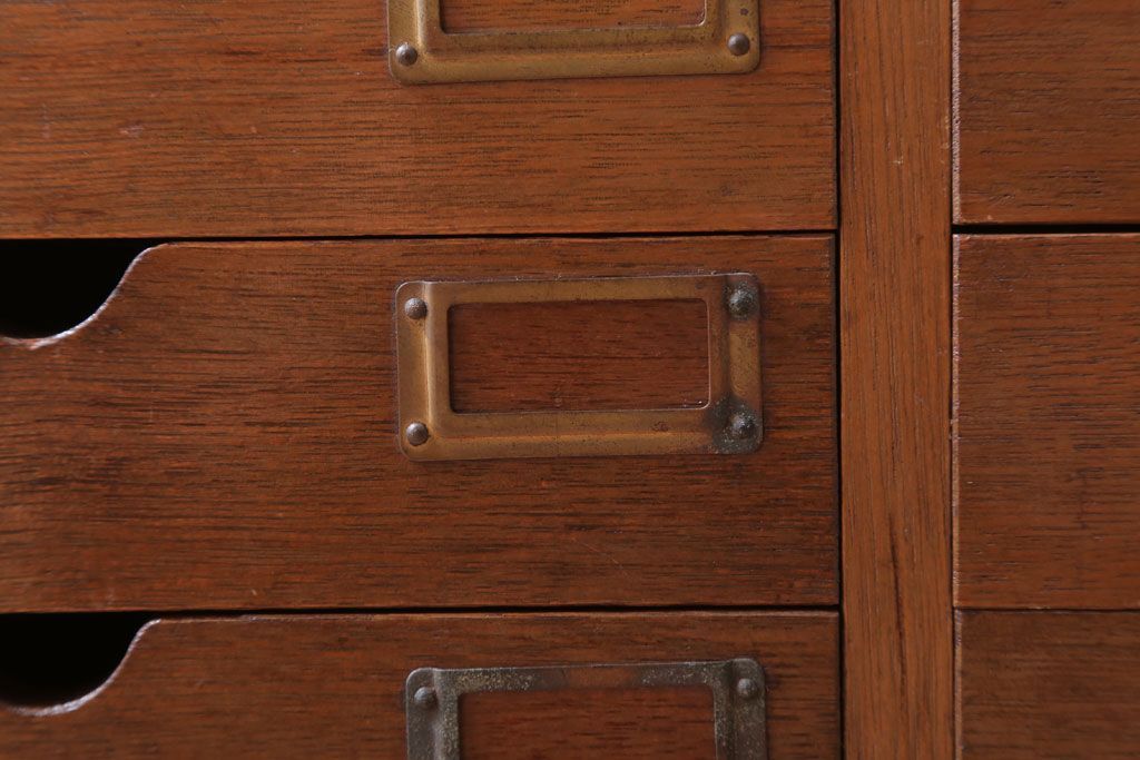 レトロ家具　昭和レトロ　ネームプレート付き!アンティーク小引き出し