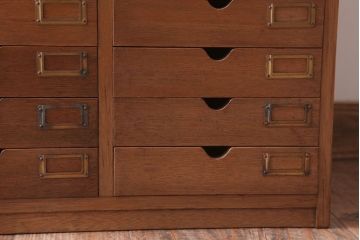 レトロ家具　昭和レトロ　ネームプレート付き!アンティーク小引き出し