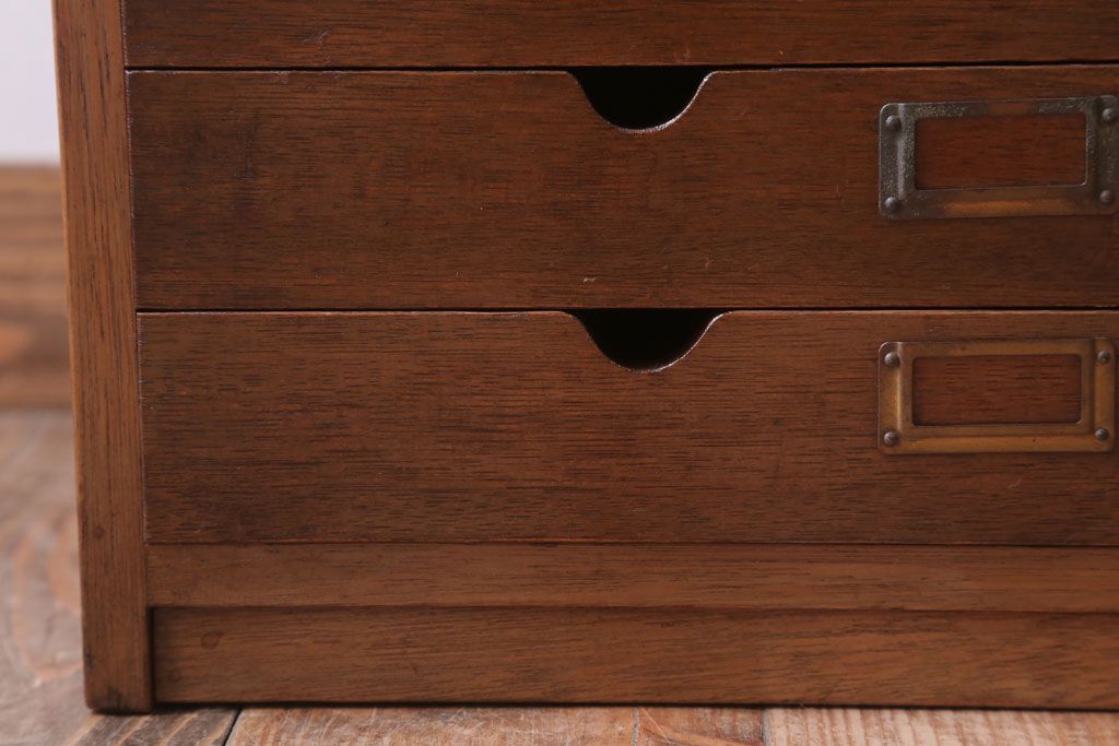 レトロ家具　昭和レトロ　ネームプレート付き!アンティーク小引き出し