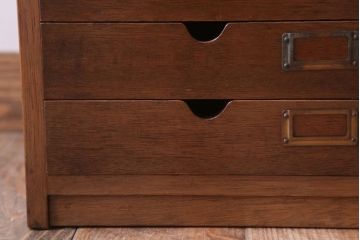 レトロ家具　昭和レトロ　ネームプレート付き!アンティーク小引き出し