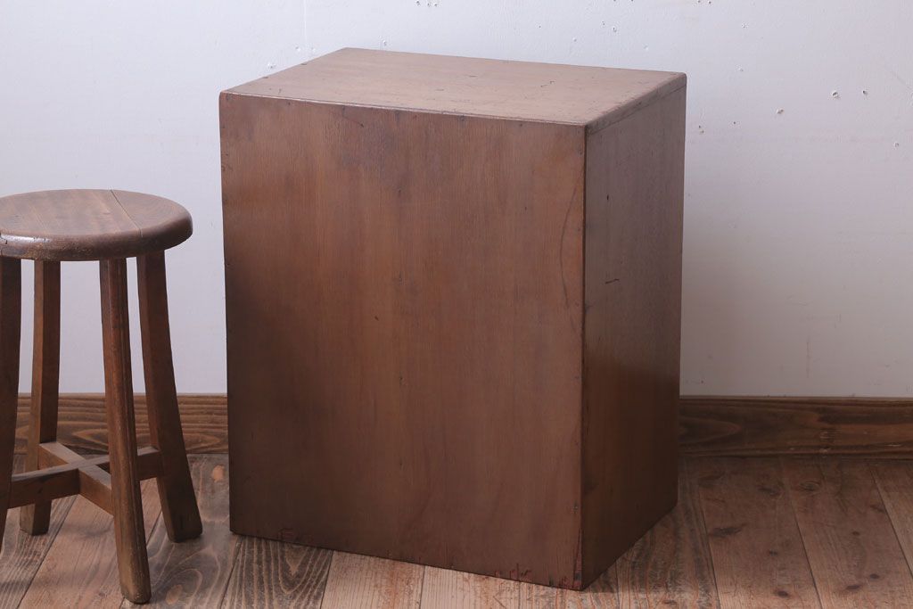 レトロ家具　昭和レトロ　ネームプレート付き!アンティーク小引き出し