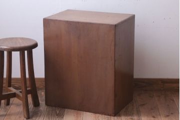 レトロ家具　昭和レトロ　ネームプレート付き!アンティーク小引き出し