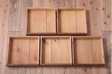 アンティーク家具　和製アンティーク　総欅!美しい杢目の古い小引き出し