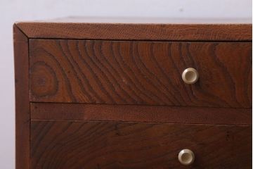 アンティーク家具　和製アンティーク　総欅!美しい杢目の古い小引き出し