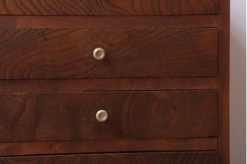 アンティーク家具　和製アンティーク　総欅!美しい杢目の古い小引き出し