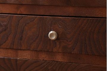 アンティーク家具　和製アンティーク　総欅!美しい杢目の古い小引き出し