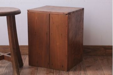 アンティーク家具　和製アンティーク　総欅!美しい杢目の古い小引き出し