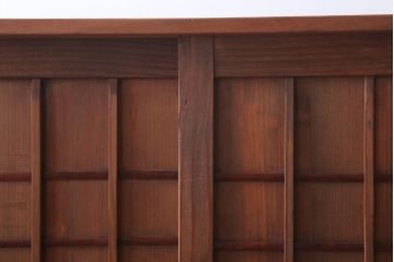 レトロ家具　昭和レトロ　古い木製の収納棚(下駄箱)