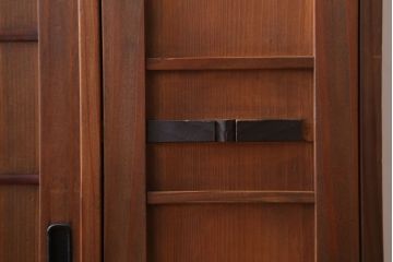 レトロ家具　昭和レトロ　古い木製の収納棚(下駄箱)