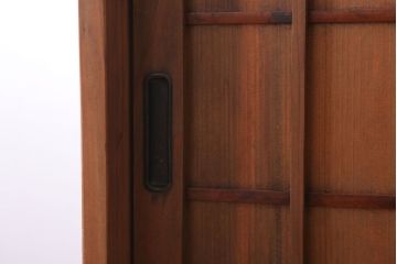 レトロ家具　昭和レトロ　古い木製の収納棚(下駄箱)