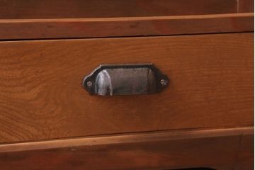 レトロ家具　昭和レトロ　古い木製の収納棚(下駄箱)