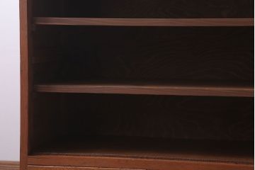 アンティーク家具　和製アンティーク　小ぶりな前面檜材収納棚