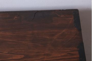 アンティーク家具　和製アンティーク　関西系!前面栓材の上品なハーモニカ付き衣装箪笥