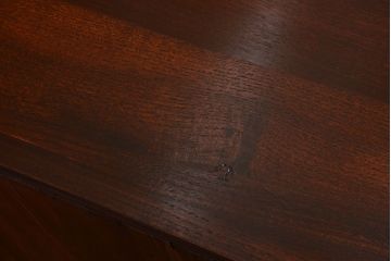 アンティーク家具　古民具・骨董　明治〜大正　高級品!前面欅材の結霜ガラス戸ローボード