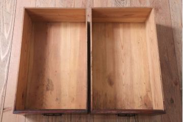 アンティーク家具　古民具・骨董　明治〜大正　古い木の4杯チェスト(引き出し)