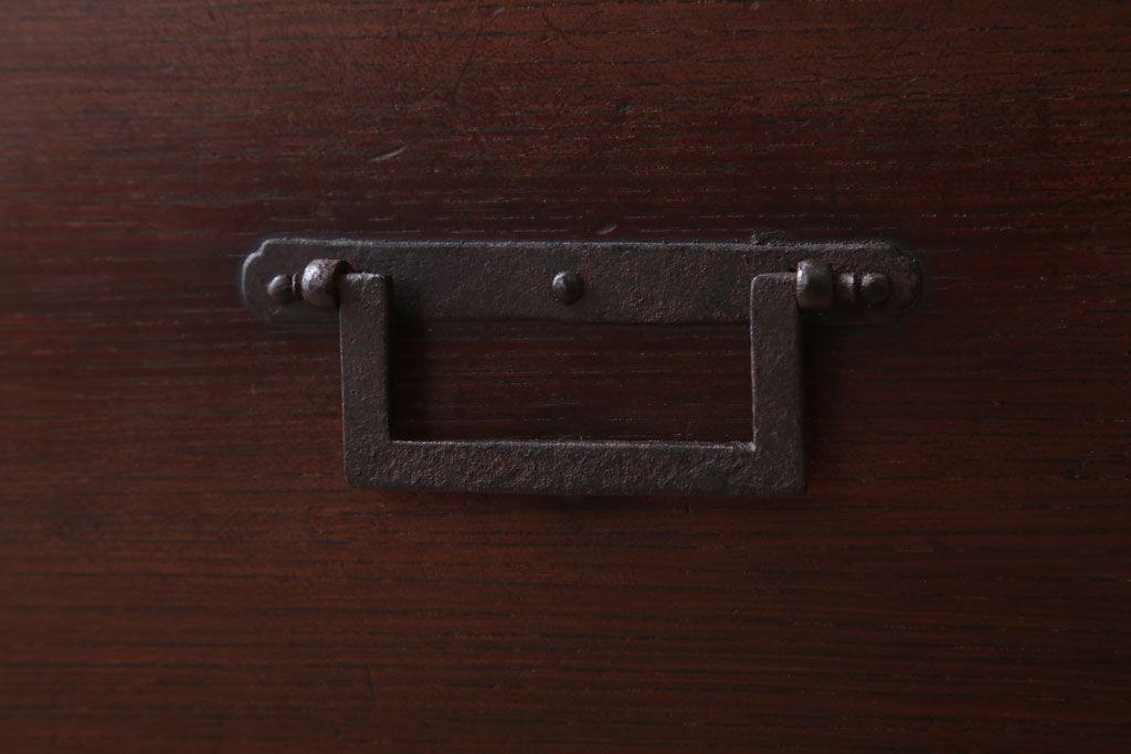 アンティーク家具　古民具・骨董　明治〜大正　古い木の4杯チェスト(引き出し)