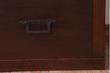 アンティーク家具　古民具・骨董　明治〜大正　古い木の4杯チェスト(引き出し)