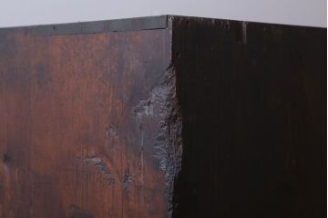 アンティーク家具　古民具・骨董　明治〜大正　古い木の4杯チェスト(引き出し)