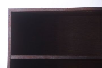 アンティーク家具　和製アンティーク　古い木の脚付き飾り棚(オープンラック)
