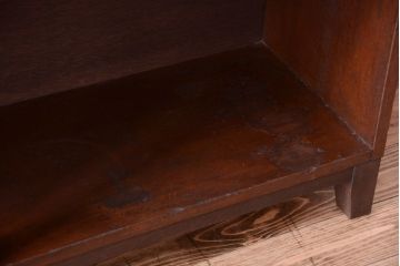 アンティーク家具　和製アンティーク　古い木の脚付き飾り棚(オープンラック)