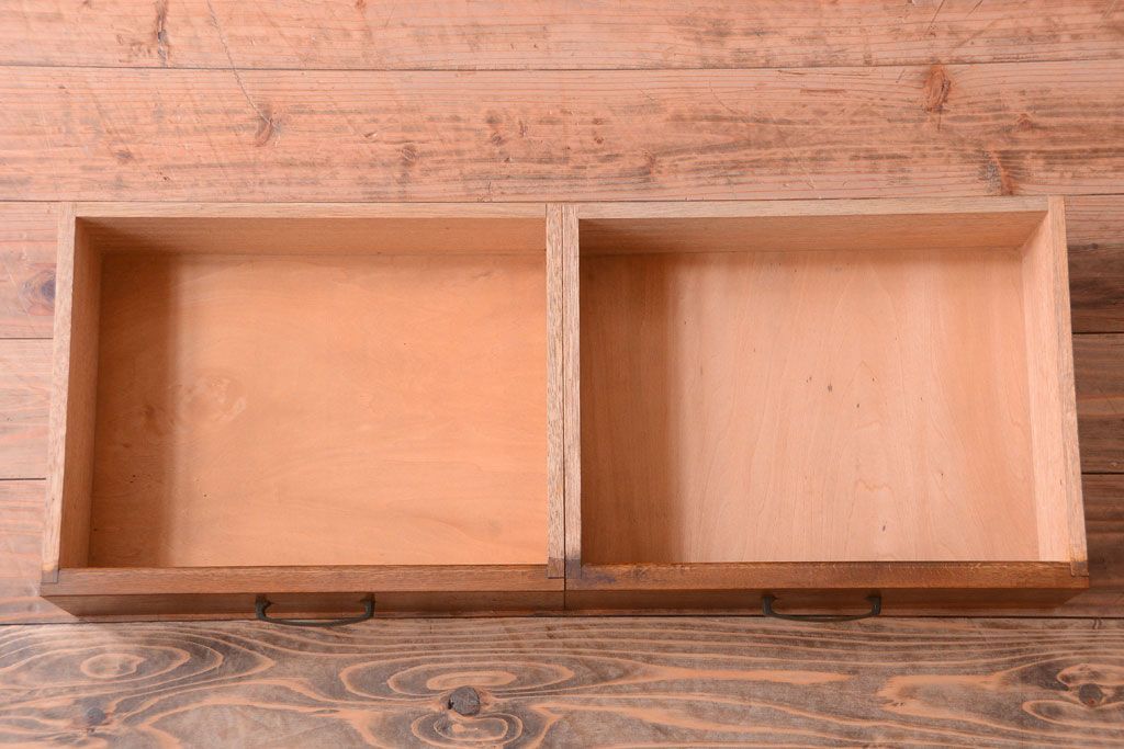 レトロ家具　昭和レトロ　前面ナラ材!おしゃれなアンティーク本箱