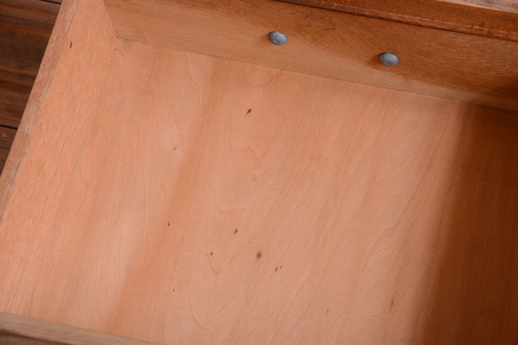 レトロ家具　昭和レトロ　前面ナラ材!おしゃれなアンティーク本箱