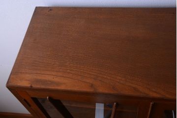 レトロ家具　昭和レトロ　前面ナラ材!おしゃれなアンティーク本箱