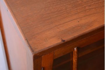 レトロ家具　昭和レトロ　前面ナラ材!おしゃれなアンティーク本箱