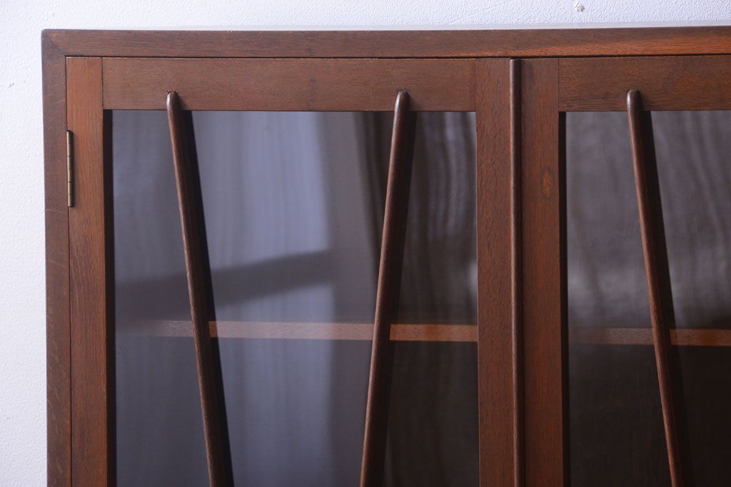 レトロ家具　昭和レトロ　前面ナラ材!おしゃれなアンティーク本箱