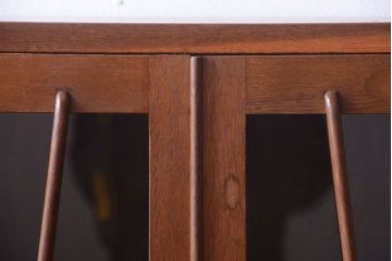 レトロ家具　昭和レトロ　前面ナラ材!おしゃれなアンティーク本箱