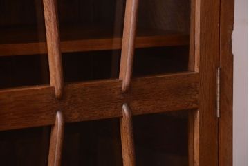 レトロ家具　昭和レトロ　前面ナラ材!おしゃれなアンティーク本箱