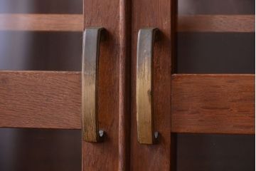 レトロ家具　昭和レトロ　前面ナラ材!おしゃれなアンティーク本箱